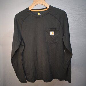 Black Carhartt Long Sleeve, Relaxed Fit